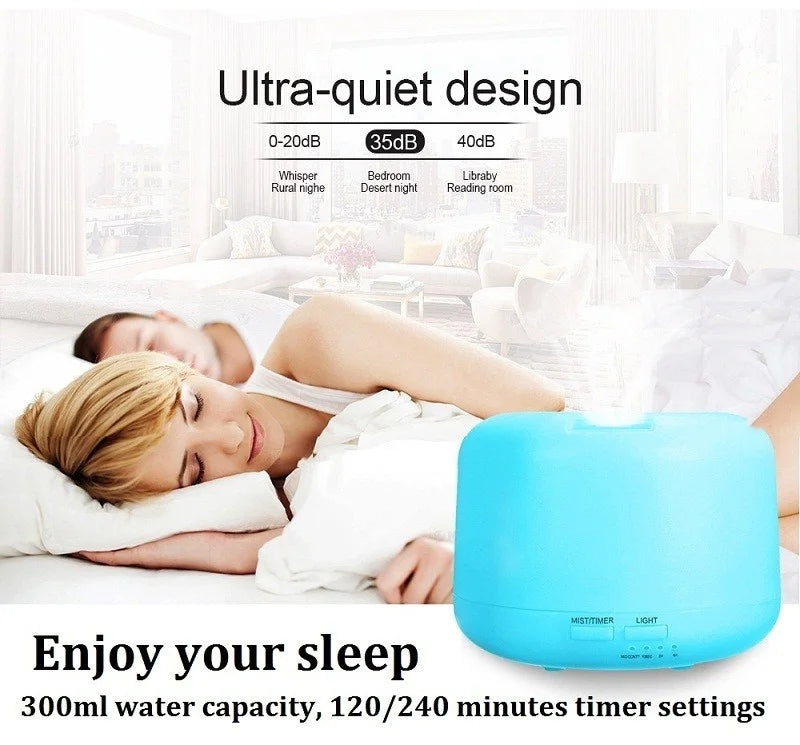 300ML Ultrasonic Aroma Diffuser Air Humidifier