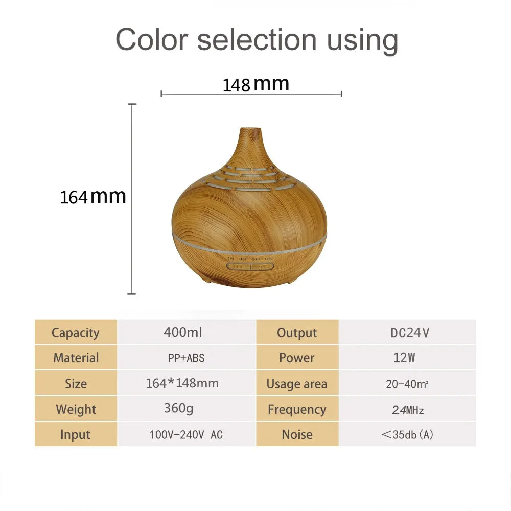 400ml Aroma Essential Oil Ultrasonic Diffuser