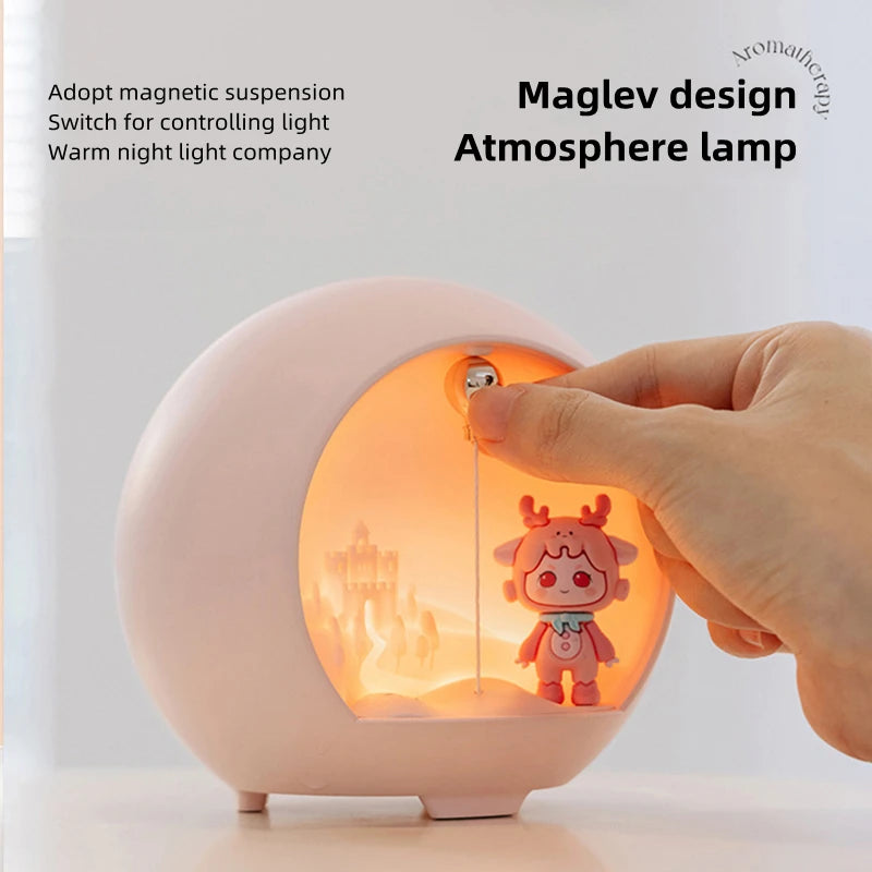 Cute Cartoon Romantic Lamp Mini Air Humidifier