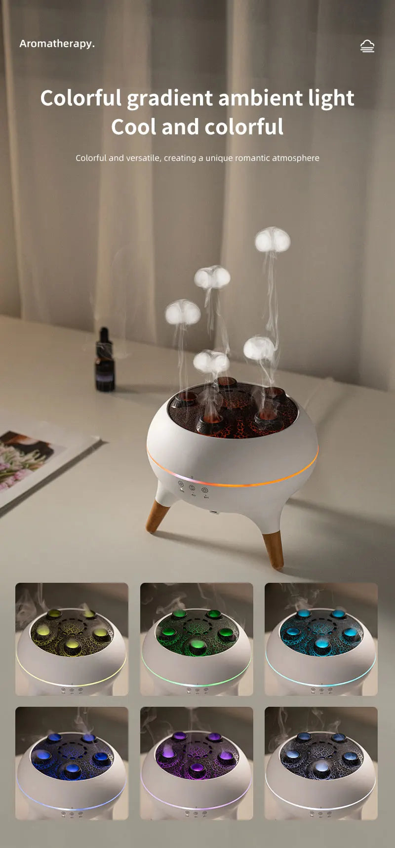 5 Spray Ports Jellyfish Air Humidifier