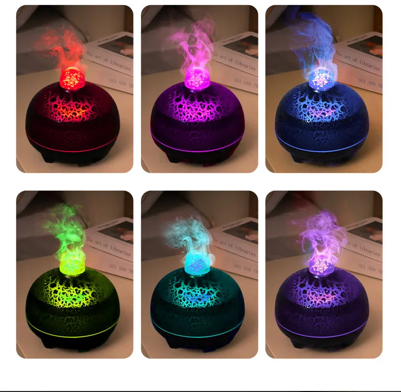 Ultrasonic Simulated Flame Lamp Air Humidifier