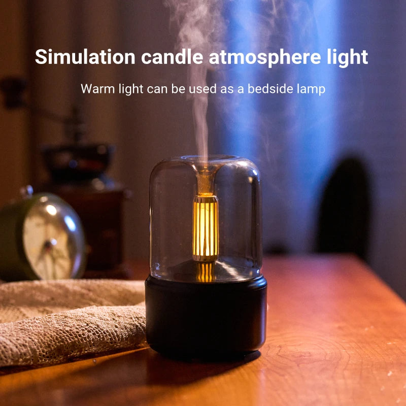 Candlelight Fire Flame Aromatherapy Essential oil Diffuser