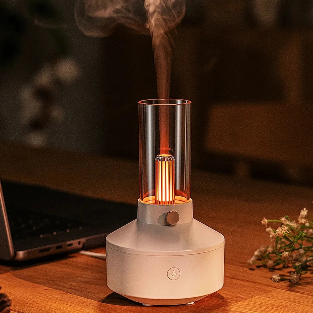 Candlelight Fire Flame Aromatherapy Essential oil Diffuser