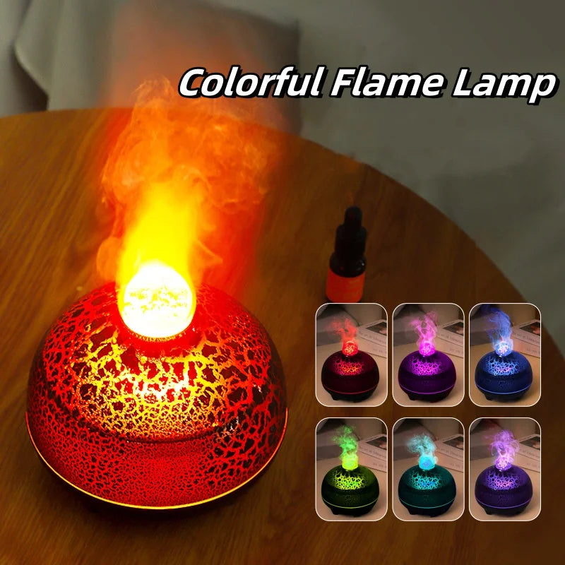 Ultrasonic Simulated Flame Lamp Air Humidifier